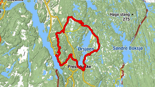 Nyborg - Kalfjell - Kuleåsen - Prestebakke kirke