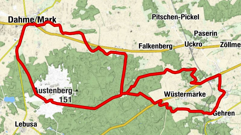 Dahme/Mark - Dahmequell-Landprodukte - Dorfkirche Schöna - St. Peter und Paul Rosenthal
