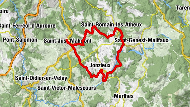 Saint-Just-Malmont - Jurine - Les Gouttes - Le Bouchet