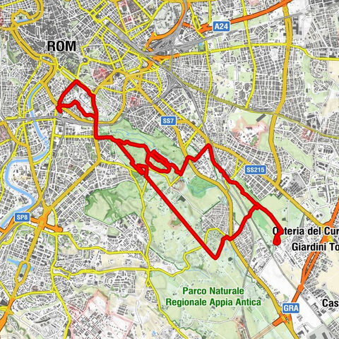 Piramide - Cappella San Filippo Neri - Chiesa dei Santi Nereo e Achilleo - Chiesa del Domine Quo Vadis