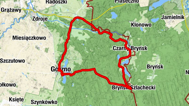 Mec - Ruda - Traczyska - Górzno