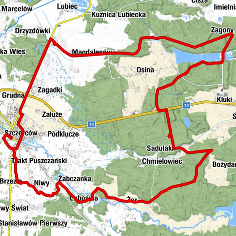 Kozłówki - Grudna - Kaplica św. Franciszka z Asyżu - Szczerców