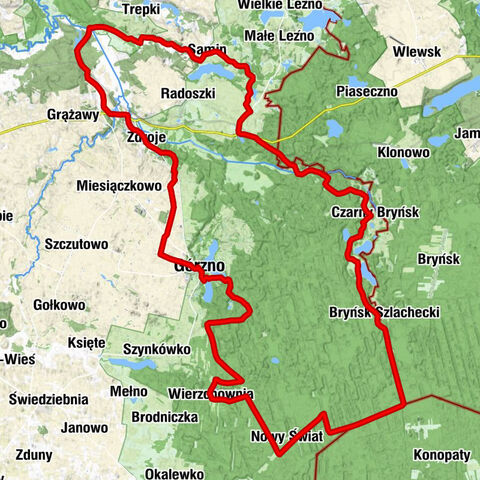 Mec - Zaborowo - Zdroje - Górzno