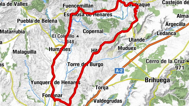 Jadraque - Fuencemillán - Montarrón - Montarrón Viejo (ruinas)