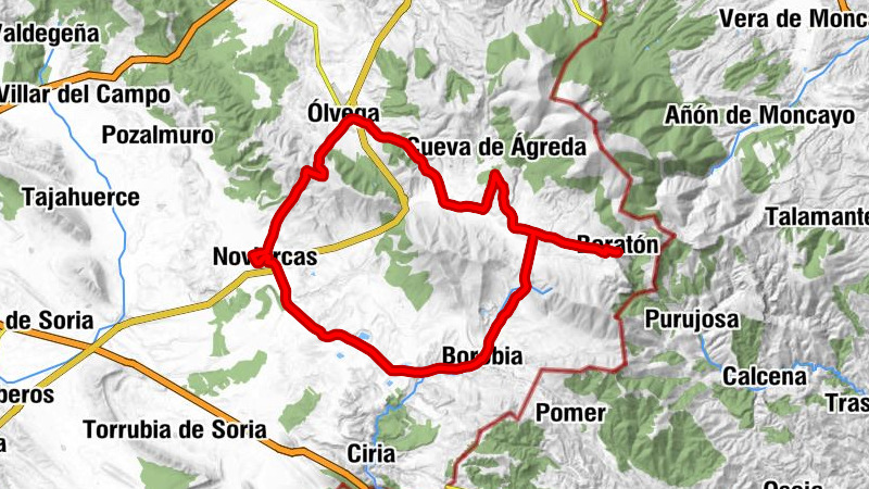 Beratón - Ólvega - Noviercas - Borobia