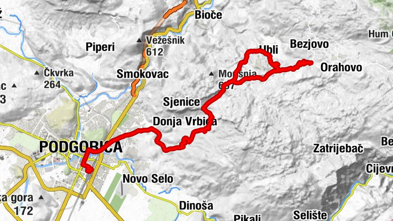Podgorica - Drač - Gornja Vrbica