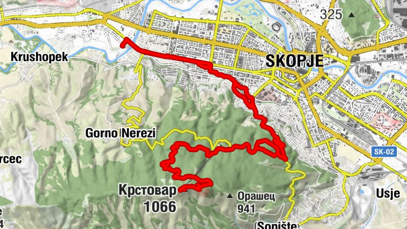 Хром - Скопје 63 - Планинарски дом „Даре Џамбаз“ - Крстовар