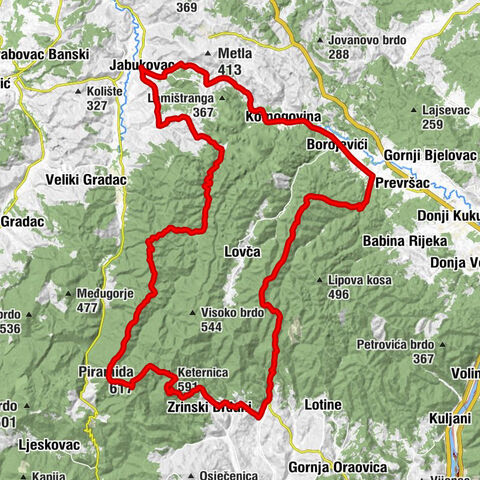 Jabukovac - Piramida - Keternica - Gologuz