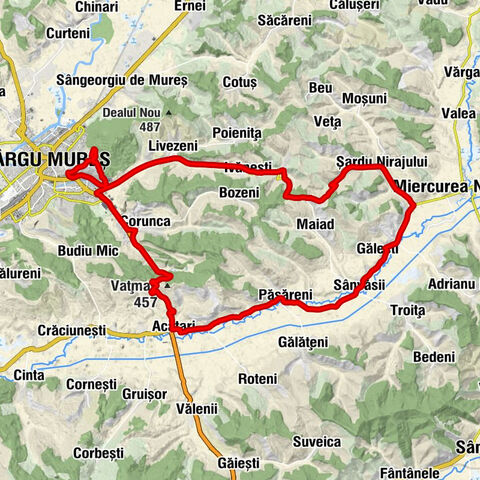 Târgu Mureș - Restaurant Lyra - Biserica Reformată Păsăreni - Biserica Unitariană