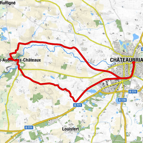 Saint-Aubin-des-Châteaux - La Bouvrais - Le Bois Louel - Châteaubriant