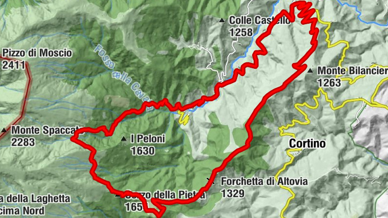 Padula - Colle della Palomba - Cozzo della Pietra - Rifugio del Cegno
