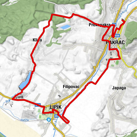 Požeško-slavonska županija - Prekopakra - Pakrac - Lipik