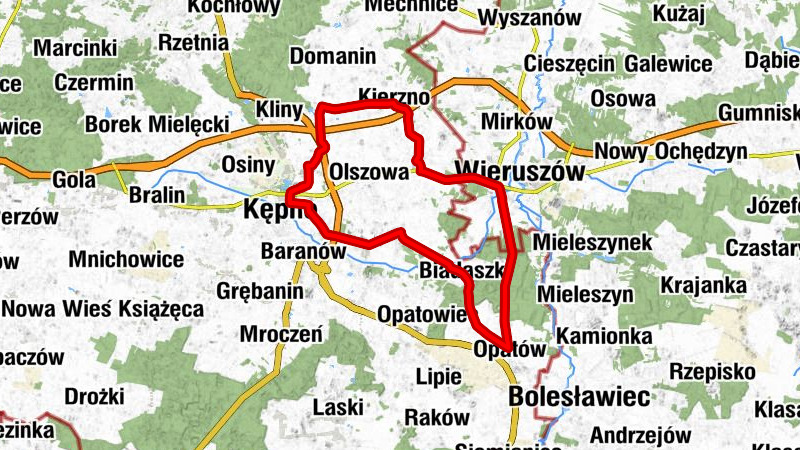 Kępno - Kościół św. Józefa w Myjomicach - Kościół pw. Matki Bożej Różańcowej - Kościół św. Marcina