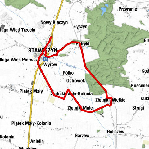 Bar - Stawiszyn - Werginki - Złotniki Małe-Kolonia