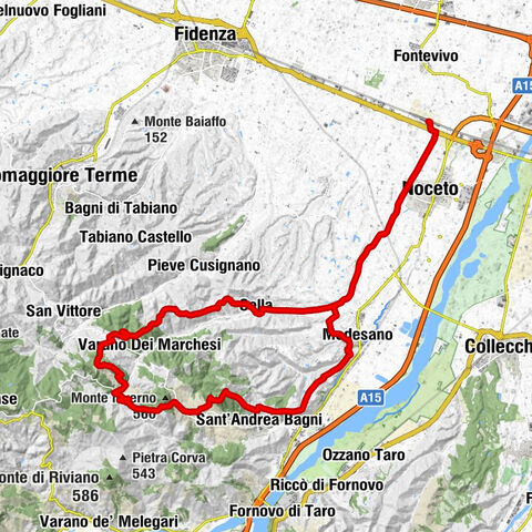 Castelguelfo - Monte Argento - Monte La Battuta - Monte Pirolo