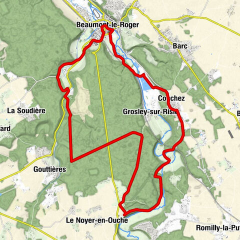 Le Chatel La Lune - Conchez - Beaumont-le-Roger - Le Milan