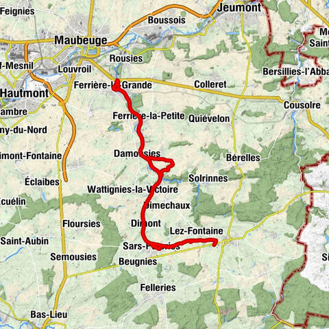 Lez-Fontaine - Sars-Poteries - Dimont - Église Saint-Antoine