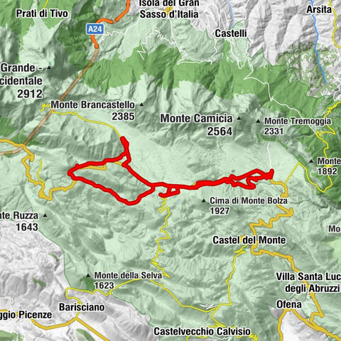 Ristoro Mucciante - Rifugio Lago Racollo - Grotta della Valianara