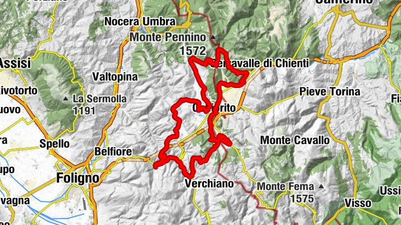 Scopoli - Chiesa della Madonna di Ricciano - Monte di Franca - Monte Barri