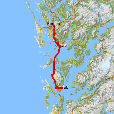 Bergen - Solheim kapell - Ramberget - Leirvik