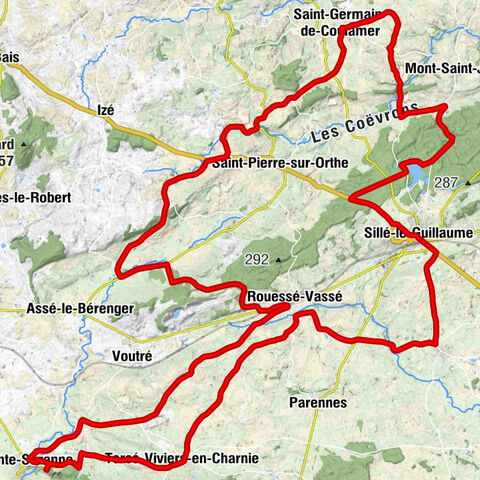 Haut Essart - Col de la Vallée - Église Saint-Georges - Col de la Galerie