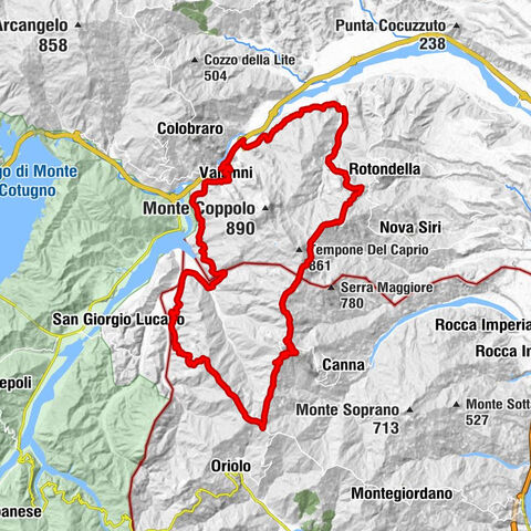 Valsinni - Nocara - Colle della Madonna - Tempone La Castagna