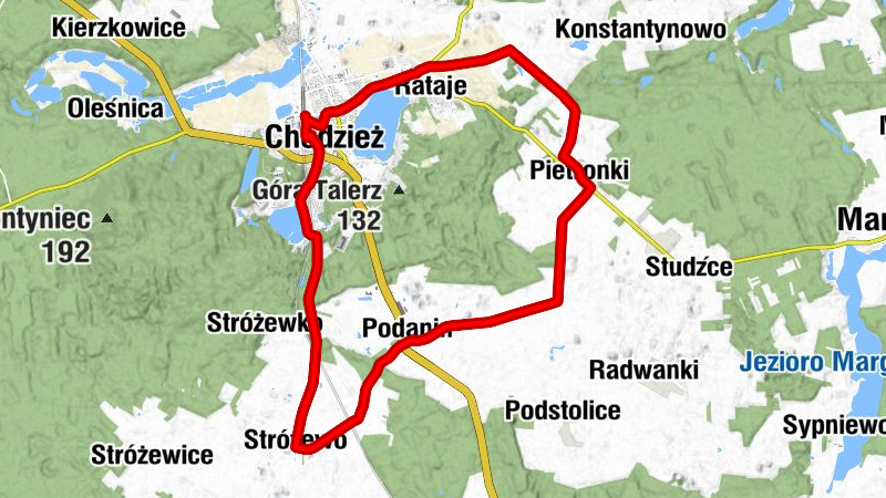 Chodzież - Sala Królestwa Świadków Jehowy - Kościół pw. św. Maksymiliana Kolbego - Kościół parafialny pw. Matki Boskiej Szkaplerznej