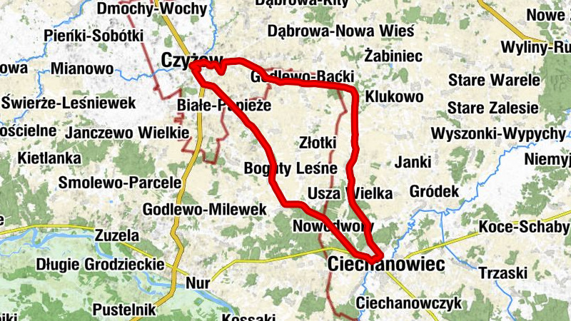 Kościół pw. Najświętszej Maryi Panny z Fatimy - Czyżew - Kościół pw. Wszystkich Świętych z Bogut-Pianek - Ciechanowiec