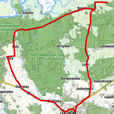 powiat węgrowski - Huśtawka - Łochów - Kościół pw. Świętego Andrzeja Boboli