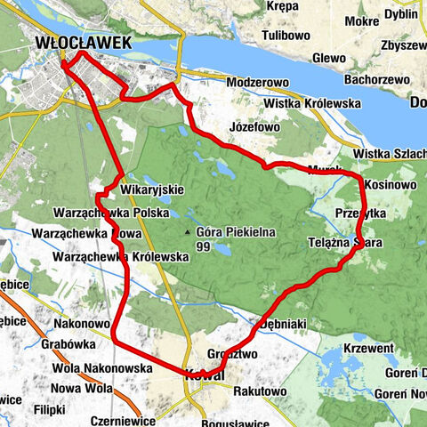 Włocławek - Kaplica Świętego Antoniego - Kościół parafialny pw. św. Urszuli - Kościół parafialny pw. św. Bartłomieja