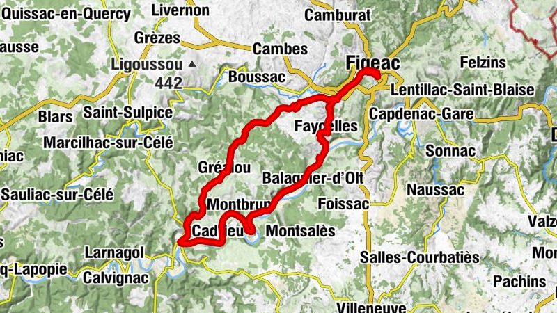 Figeac - Église Saint-Étienne - Restaurant bar la taverne - Puy-Manau