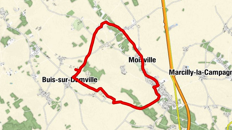 Buis-sur-Damville - Créton - Moisville - Beaucé