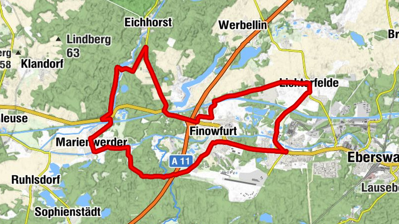 Finow - Messingwerksiedlung - Dorfkirche Marienwerder - Finowfurt