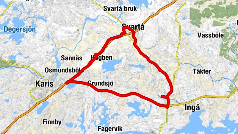 Ingå - Ingå station - Bollstad - Svartå