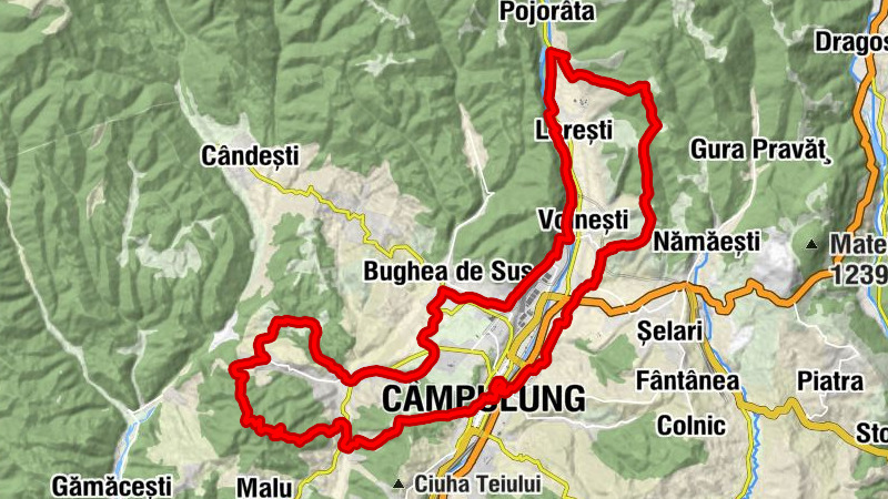 Halta Parcul Krețulescu - Câmpulung - Biserică - Dealul Ciocanu