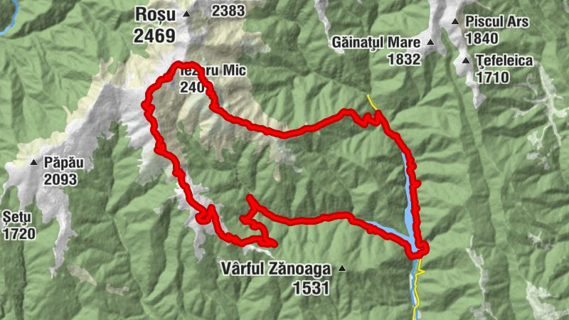 Cabana Voina - Obârșia - Iezeru Mic - Cățunu
