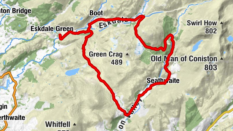 Ulpha - Hall Dunnerdale - Seathwaite - Eskdale