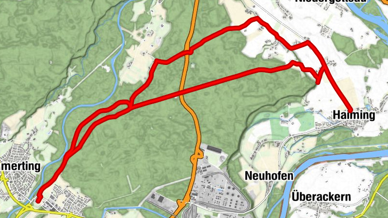 Haiming - S'tona Kreiz (Steinernes Kreuz) - St. Nikolaus - Xaverlkreuz