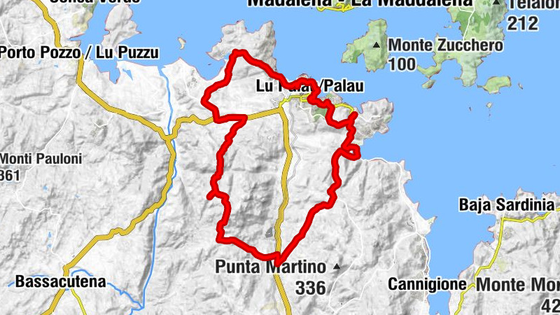 Lu Palau/Palau - Punta Sardegna - Palau - Palau Marina