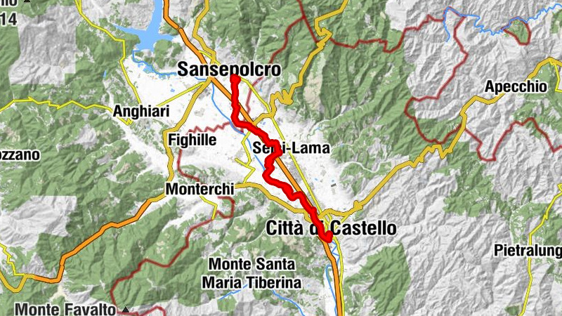 Trebbio - Sansepolcro - Madonnina di Bellumore - Città di Castello