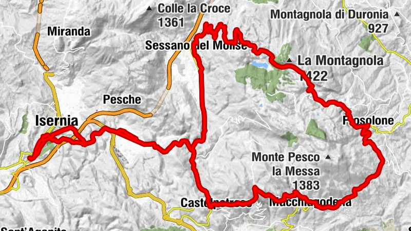 Centro storico - Isernia - Villa delle Rose - Eremo Sant'Egidio