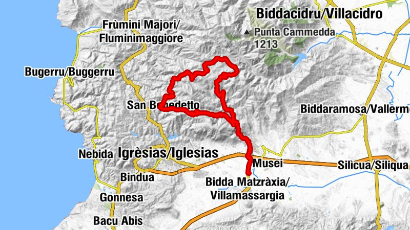 Regione Arriali - Domusnoas/Domusnovas - Grotta di San Giovanni - Arcu sa Cruxi