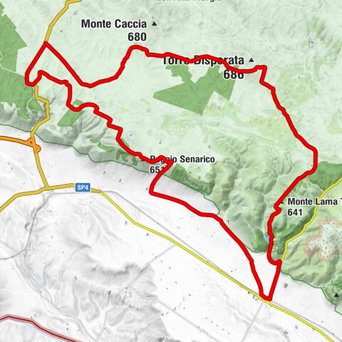 Poggiorsini - Poggio Senarico - Masseria Senarico di Sopra - Monte Lama Torta