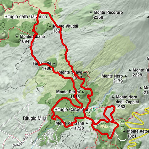 Adrano - Rifugio della Galvarina - Chiesetta della Madonna delle Nevi - Rifugio Ariel
