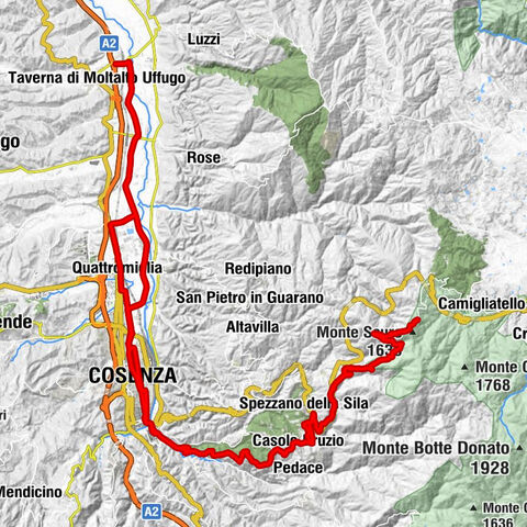 Rende - Garden Sushi - Rifugio Casello Margherita - Valico di Monte Scuro