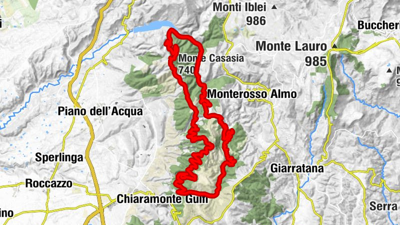 Chiaramonte Gulfi - Rifugio Arcibessi - Monte Casasia - Monterosso Almo