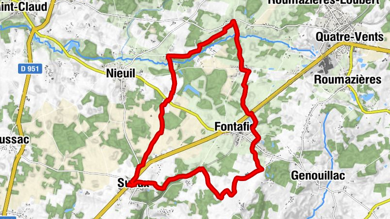Suaux - Les Jarriges - Fontafie - Les Mias