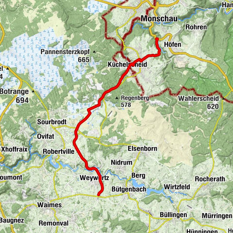 Monschau - Kalterherberg - Küchelscheid - Leykaul