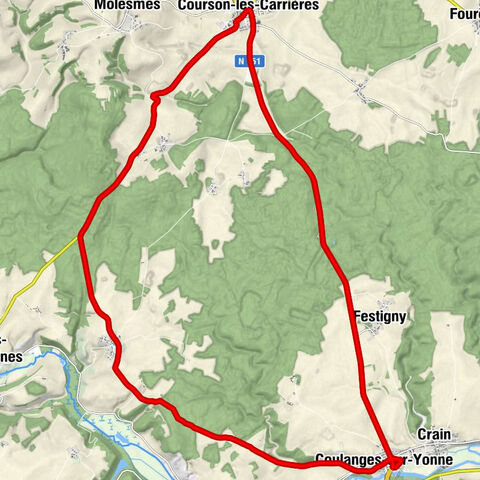 Coulanges-sur-Yonne - Courson-les-Carrières - Mini Resto - Église Notre-Dame