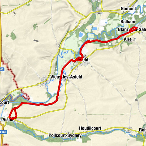 Brienne-sur-Aisne - Vieux-lès-Asfeld - Asfeld - Aire